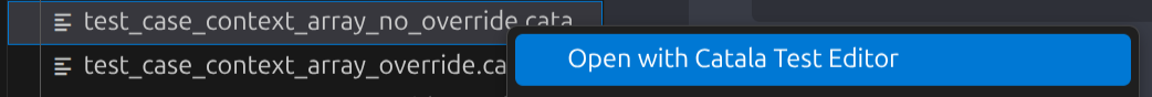 “Open with” context menu