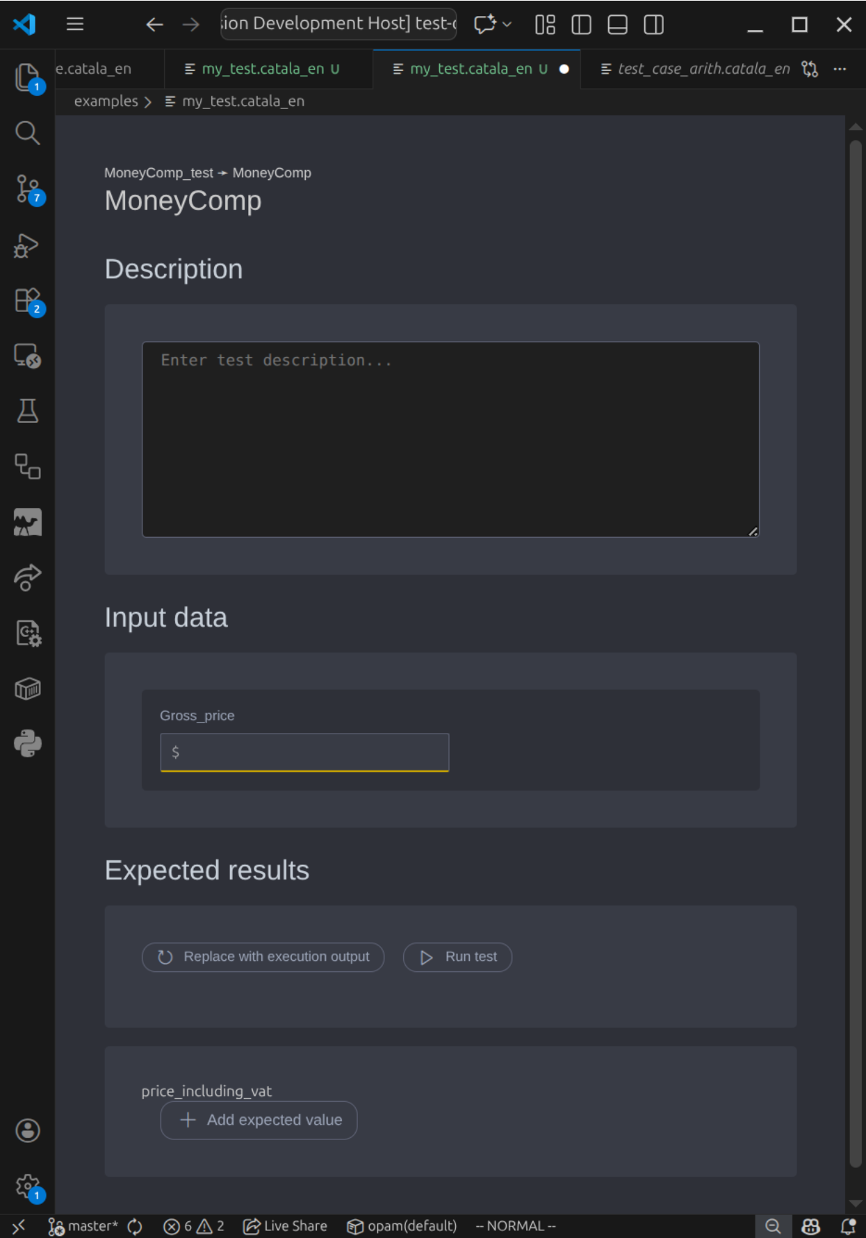 Simple test form